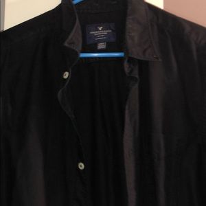 Black American Eagle Casual Button Down